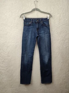 Uniqlo Kids Boys Jeans 11 Blue Cotton Blend Straight Regular Fit Denim Trousers - Picture 1 of 19