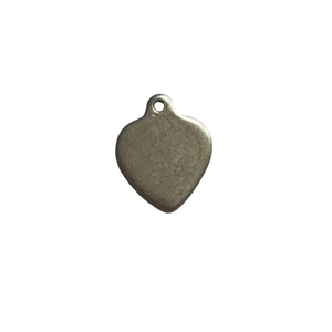 Heart Shape Sterling Silver Charm  - Picture 1 of 7