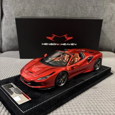 1/18 Henson & Heaven HH Model Ferrari F8 Rosso Fuoco Limit 30 With Display Case - Image 1 of 4