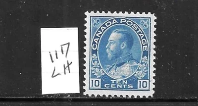 CANADA SCOTT #117 1911-25 ADMIRAL ISSUE 10C (BLUE ) MINT LIGHT  HINGED - Image 1 of 2