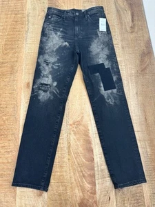Pantalones de mezclilla para mujer AG Adriano Goldschmied Phoebe vintage cintura alta pierna cónica 27 - Imagen 1 de 13