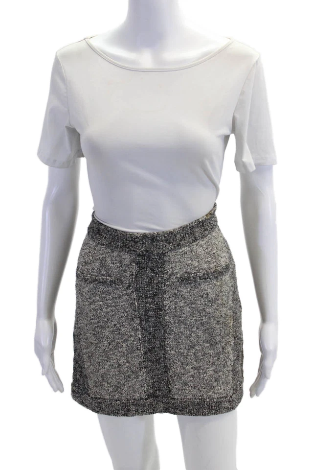 Rag & Bone Women Black Mini Pencil Skirt Size S - Image 1 of 4