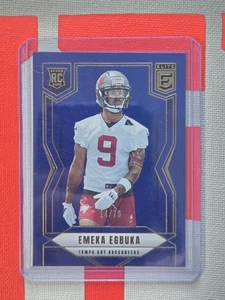 Emeka Egbuka RC- /75 Blue Foil- 2025 Panini Elite #102- Buccaneers Rookie - Picture 1 of 2