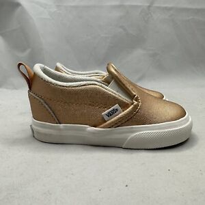 Vans Slip-On Rose Gold Shoes Sneakers Toddler Infant 5C