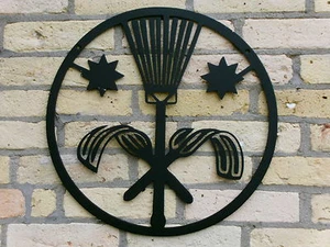 Schornsteinfeger 40cm-90cm Zunftzeichen/Innungsschild Logo aus 3mm Stahl - Picture 1 of 6