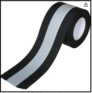Sew On Silver Reflective Tape for Clothing Safety Fabric Webbing Trim Strip Arts - Picture 1 of 3