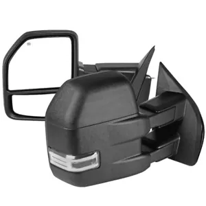 2015-2020 Ford F-150 Driver & Passenger Power Adjustable Heated Towing Mirrors - Picture 1 of 9