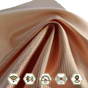 Pure Copper Faraday Fabric-EMF Protection RFID/EMI/RF Electromagnetic Shielding - Picture 1 of 11