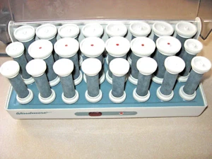 WINDMERE gentle curls 24 VELVET HOT ROLLERS CURLERS -gentle to your hair ! B - Picture 1 of 3