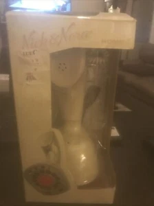 Vintage, Nick & Nora Candlestick/Cobra Phone, White, Push Button Retro NIB - Zdjęcie 1 z 6