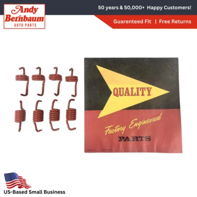 For 1957-1958 Plymouth Front & Rear 11" Brake Return Springs Set 1674078 1674060 - Image 1 of 4