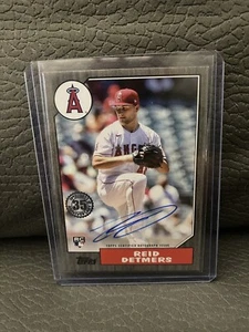 2022 Topps 35th Anniversary Baseball Auto Black 87BA-RD Reid Detmers /199-Angels - Picture 1 of 3