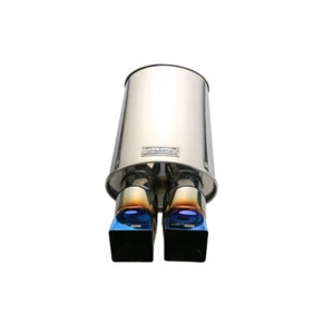 Car Exhaust Tip 2.5'' ID Dual Tips Sport Sound Muffler Tips Auto 1.5mm Thick HPJ - Picture 1 of 3