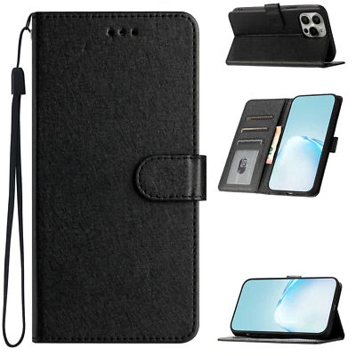 Leather Wallet Phone Case for Motorola G84 G73 G13 G10 E20 E7 G60 Edge 40 G9 - Image 1 of 4