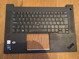 Genuine UK Keyboard Palmrest 5M11D12256 for Lenovo ThinkPad P1 X1 treme Gen 4 5 - Afbeelding 1 van 4