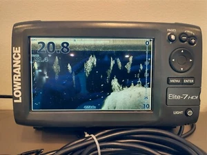 Lowrance Elite 7 HDI + Transducer w/ Down Imaging. - Picture 1 of 6