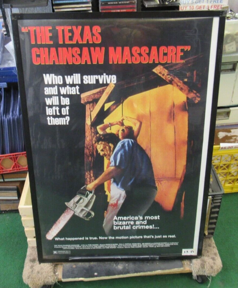 Póster de masacre con motosierra de Texas nuevo 2020 raro coleccionable de colección Foto 1 de 1