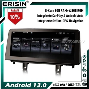 12,3" IPS Android 13 8GB+128GB CarPlay GPS Navi DAB+ 4G Autoradio BMW X5 F15 NBT - Bild 1 von 24