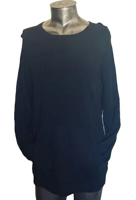 Nuevo Moderno Diversión X PacSun Para Hombres Negro Suéter Jersey Canguro Bolsillo Top M Foto 1 de 3