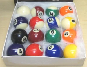 Juego de 16 mini bolas de billar pequeñas en miniatura de 1 1/2" - Imagen 1 de 1