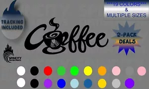 Coffee Home Vinyl Decal Graphic Window Laptop Wall Furniture Car Sticker NEW - Picture 1 of 9
