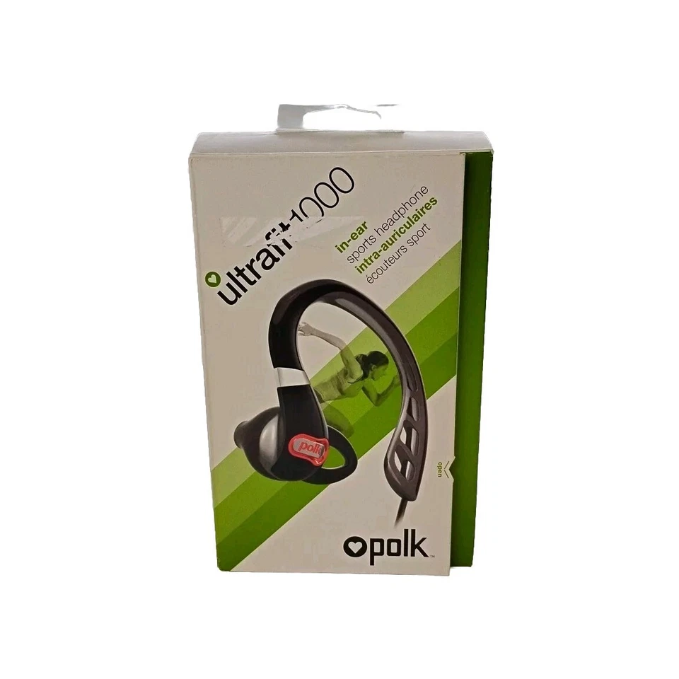 Auriculares internos deportivos Polk Audio UltraFit 1000, negros Foto 1 de 4
