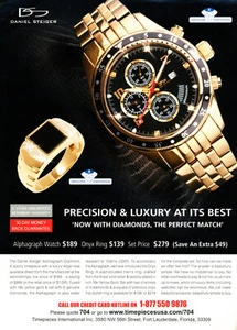 DANIEL STEIGER WATCH MAGAZINE promo ad #11 VERY RARE 2012 "NOT A WATCH" - Bild 1 von 2