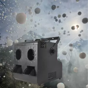 900w 2 Head RGBW 4in1 DJ Nightclub Wedding Fog Smoke Bubble Machine Haze Machine - Picture 1 of 8