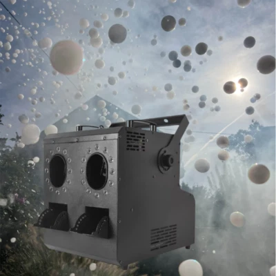 900w 2 Head RGBW 4in1 DJ Nightclub Wedding Fog Smoke Bubble Machine Haze Machine - Image 1 of 4