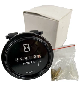DC8V-80V Round Quartz Hour Meter 6cm (2 1/2”) Dia - Picture 1 of 4