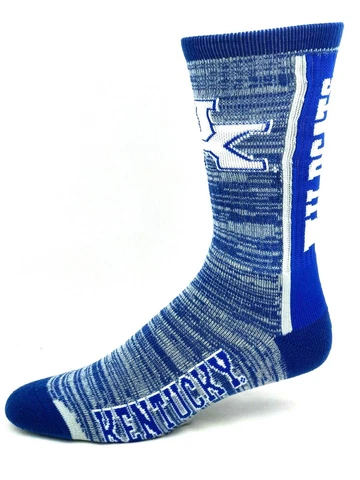 Kentucky Wildcats Blue Bar Stripe Vert RMC Crew Socks Cover