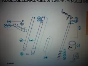 BMW C1 125cc, C1 200cc, fork stand tube 31422335927 - Picture 1 of 1
