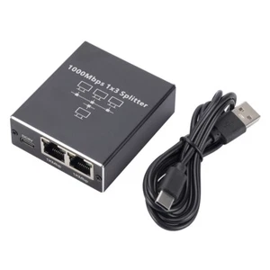 LAN Splitter 1 auf 3 1000Mbps Gigabit Ethernet Splitter Computer RJ45 Verteiler - Bild 1 von 6