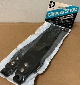 Deluxe Diamond Camera Strap Top Grain Cowhide New old store stock USA black NIP - Picture 1 of 10