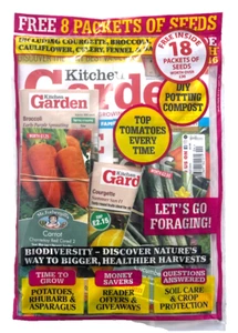 KITCHEN GARDEN MAGAZINE APRIL 2025 WITH 18 x SEED PACKS ~ NEW ~ - Picture 1 of 1
