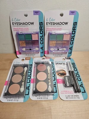 (Lot of 5) L.A. COLORS Eyeshadow & Eyeliner/Brow Pencil - NEW - Image 1 of 3