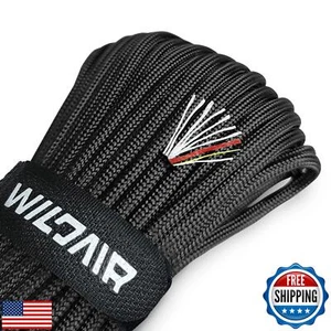 WILDAIR Survival Paracord Parachute Fire Cord Survival Ropes 4-in-1 100Ft 5/3 - Picture 1 of 5