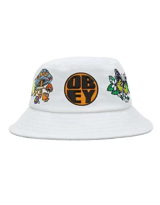 Sombrero cubo de lona Obey Magic White OSFM NUEVO CON ETIQUETAS Andre Eyes Foto 1 de 4