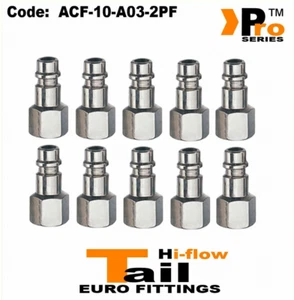 10 x 1/4" Euro Endstück (Hi Flow) Buchse - Schnellspanner - Luftleitungsverschraubungen 006 - Bild 1 von 1