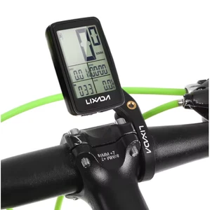 Lixada USB Rechargeable Wireless Bike Cycling Computer with Bicycle Speedometer - Picture 1 of 9