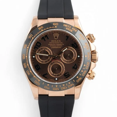 Rolex Daytona Cosmograph Chocolate Árabe Oro Rosa 18k 116515 LN + CORREA EXTRA Foto 1 de 4