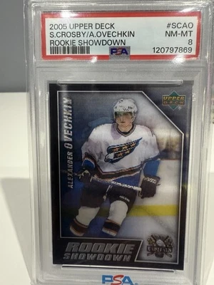 2005-06 Upper Deck Сидни Кросби / Александр Овечкин дебютант Showdown RC PSA 8 - Изображение 1 из 2