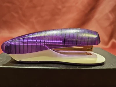 Grapadora oscilante púrpura translúcida vintage años 90 00 Y2K Foto 1 de 4
