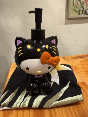 Hello Kitty Halloween Black Cat Lotion Soap Dispenser New With Small Defect - Image 1 of 3