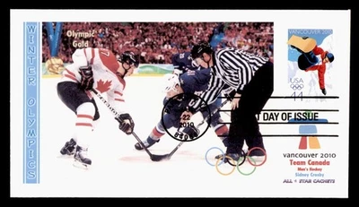 DR WHO 2010 FDC WINTER OLYMPICS SPORTS ALL STAR CACHET M59977 - Image 1 of 2