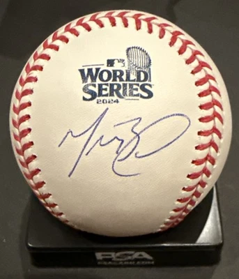 MOOKIE BETTS SIGNED BALL WORLD SERIES BASEBALL OFFICIAL MLB DODGERS PSA/DNA - Image 1 of 4
