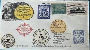 ACE #141 Dave Lemon Collage of Post Office Cancel  - Picture 1 of 2