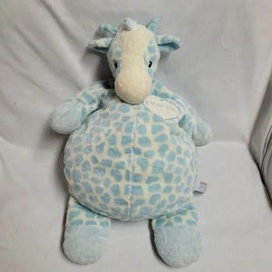 RARE Baby Aurora Pastel Fat Blue Plush Hug Me Giraffe 14" Toy Stuffed Animal - Picture 1 of 5