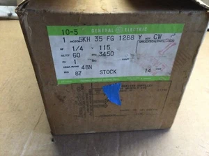 General Electric Oil Burner Motor 5KH35FG1288Y, 1/4 HP, 3450 RPM, 1/2"Shaft ,NOS - Picture 1 of 12