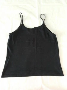 Ladies Crop Top Secret Possessions Size 14-16 Cami Straps Black 12425 - Picture 1 of 11